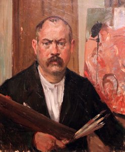 没有衣领的自画像 作者 洛维斯·科林斯（Lovis Corinth）